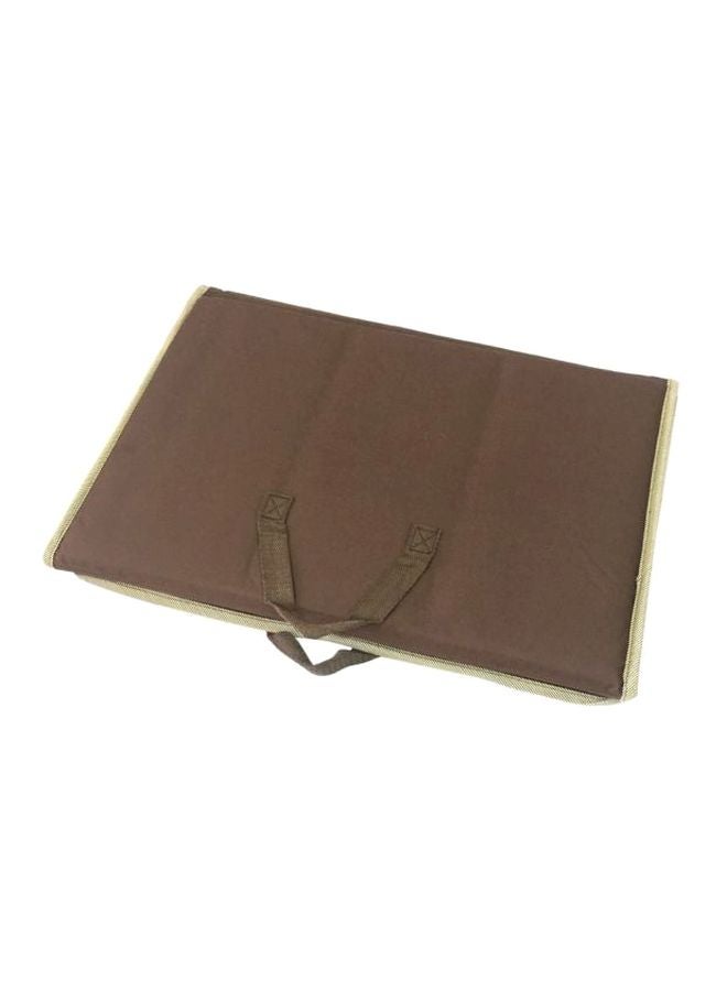 2-In-1 Prayer Mat And Backrest Brown 114x54cm 