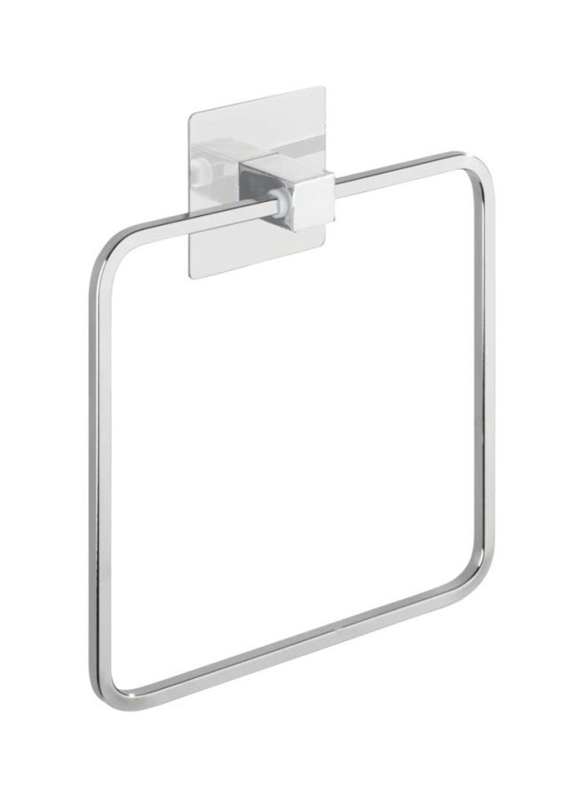 Wenko Quadro Towel Ring Silver 16.5x19.5x3.5centimeter - Image 1