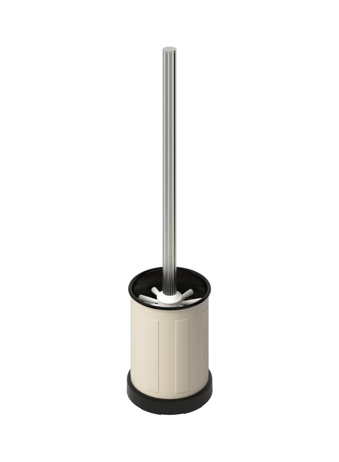 Toilet Brush Holder Beige/Silver/Black 39cm  - Image 1