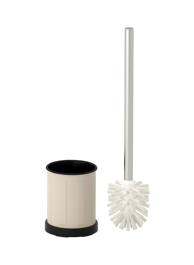 Toilet Brush Holder Beige/Silver/Black 39cm  - Image 2
