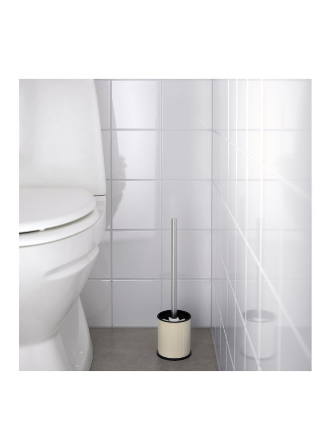 Toilet Brush Holder Beige/Silver/Black 39cm  - Image 3