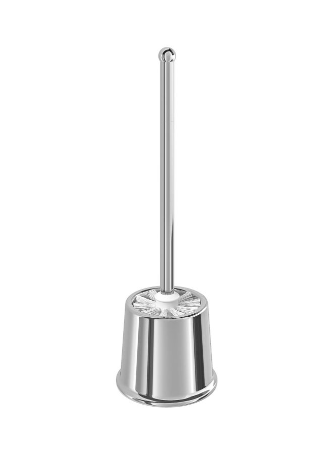 VOXNAN Toilet Brush Holder Silver/White 31centimeter - Image 1