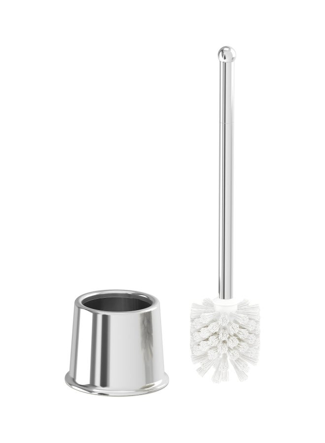 VOXNAN Toilet Brush Holder Silver/White 31centimeter - Image 2