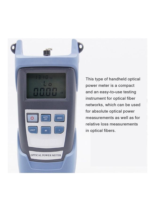 Handheld Optical Power Meter Testers Blue/Grey/White 30x20x7centimeter - Image 2
