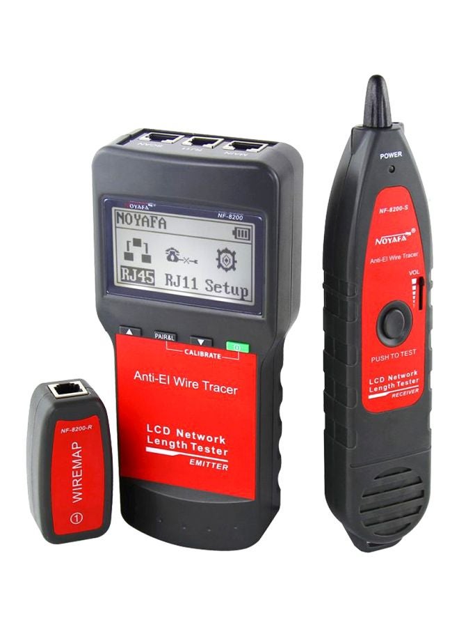 أداة اختبار كابلات RJ45 الاحترافية أسود 23x13.5x8.5سم  - Image 1