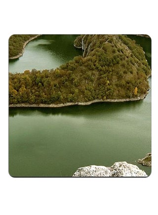 Printed Wooden Coaster Multicolour 9x9cm - v1569602686/N30369283A_1