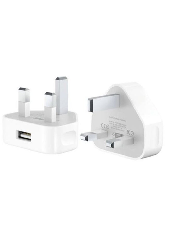 3-Pin USB Power Adapter For Apple iPhone White  - Image 2