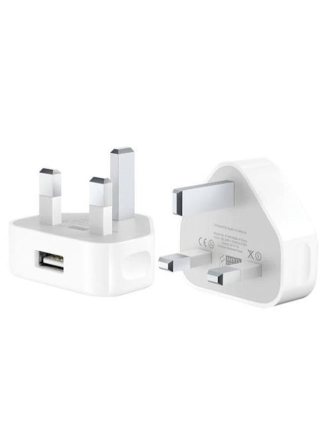 3-Pin USB Power Adapter For Apple iPhone White - Image 2