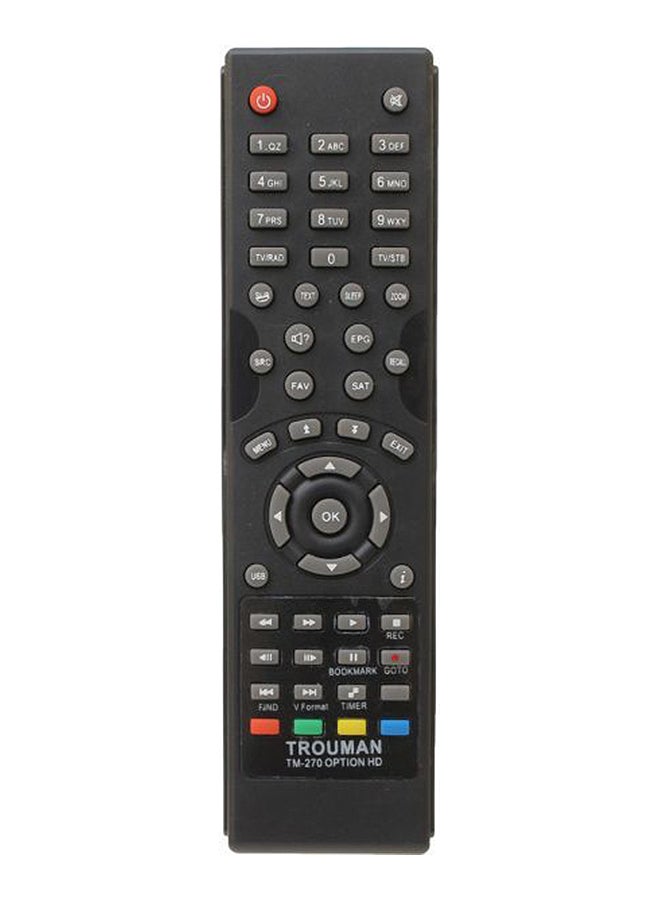 Truman 270 Option HD Receiver Remote Control Black