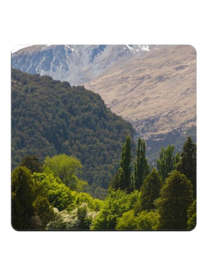 Generic - Printed Wooden Coaster Multicolour - Image 1