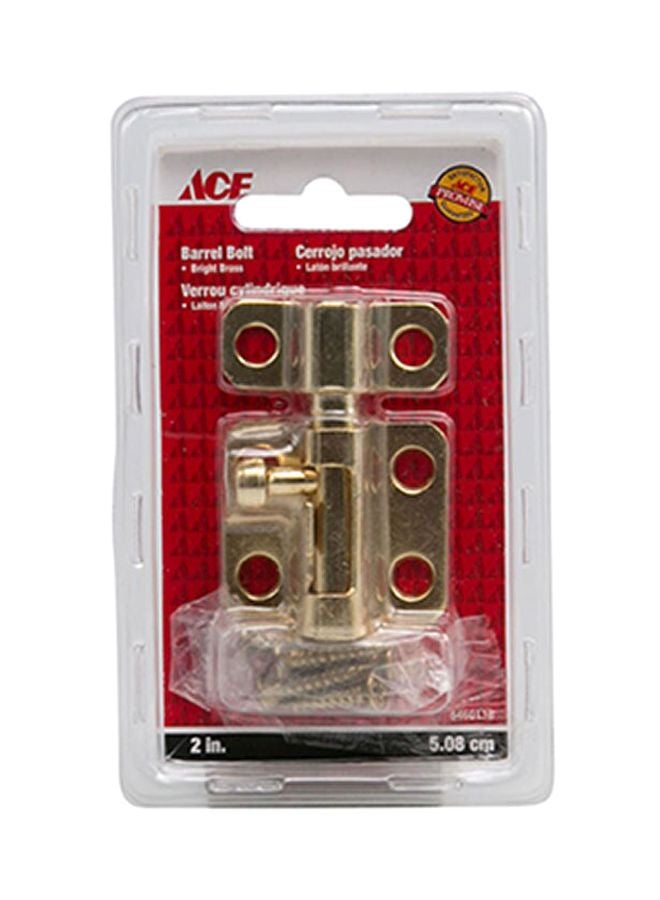 ACE Ace Barrel Bolt Lock Gold 5cm