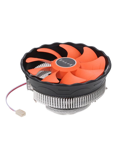 CPU Cooler Heatpipe Fans For Intel Core AMD Sempron Platform 12.2 x 12.2 x 6.5cm Orange/Black
