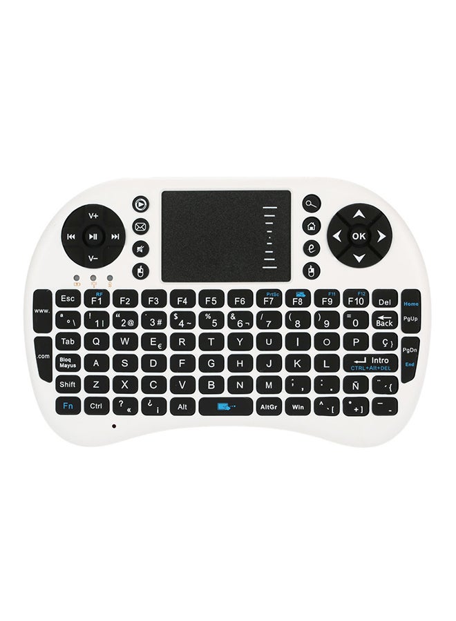 2.4G Mini USB Wireless Keyboard Touchpad And Air Mouse Remote Control For Android Windows TV Box Smart Phone white/Black
