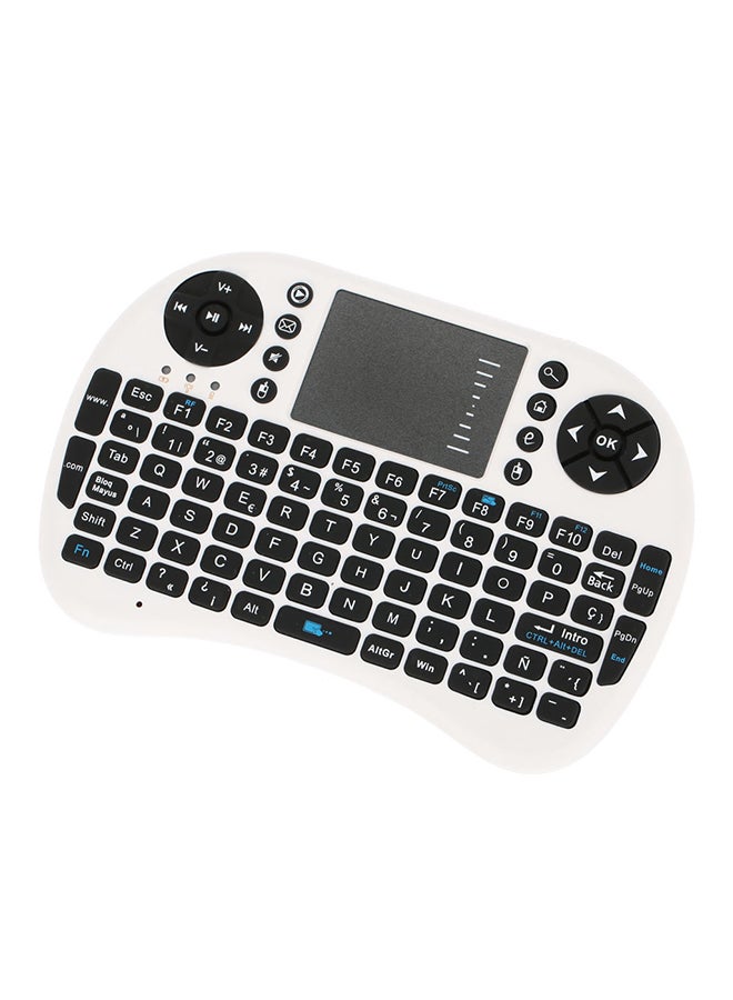 2.4G Mini USB Wireless Keyboard Touchpad And Air Mouse Remote Control For Android Windows TV Box Smart Phone white/Black