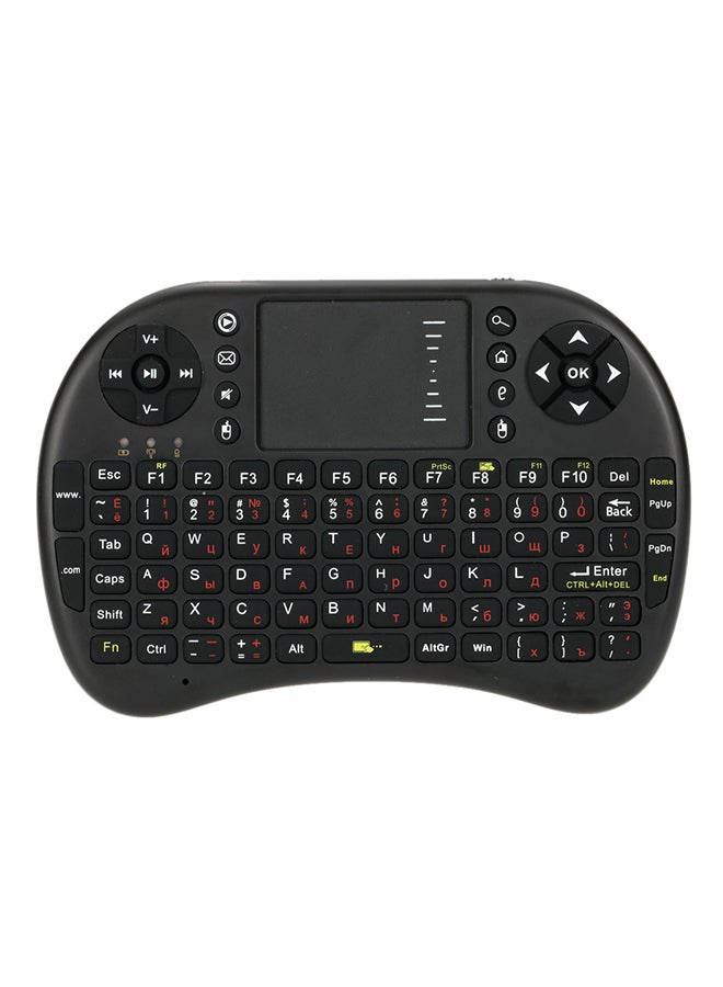Generic - 2.4G Mini USB Wireless Keyboard Touchpad And Air Mouse Remote Control For Android Windows TV Box Smart Phone Black - Image 1