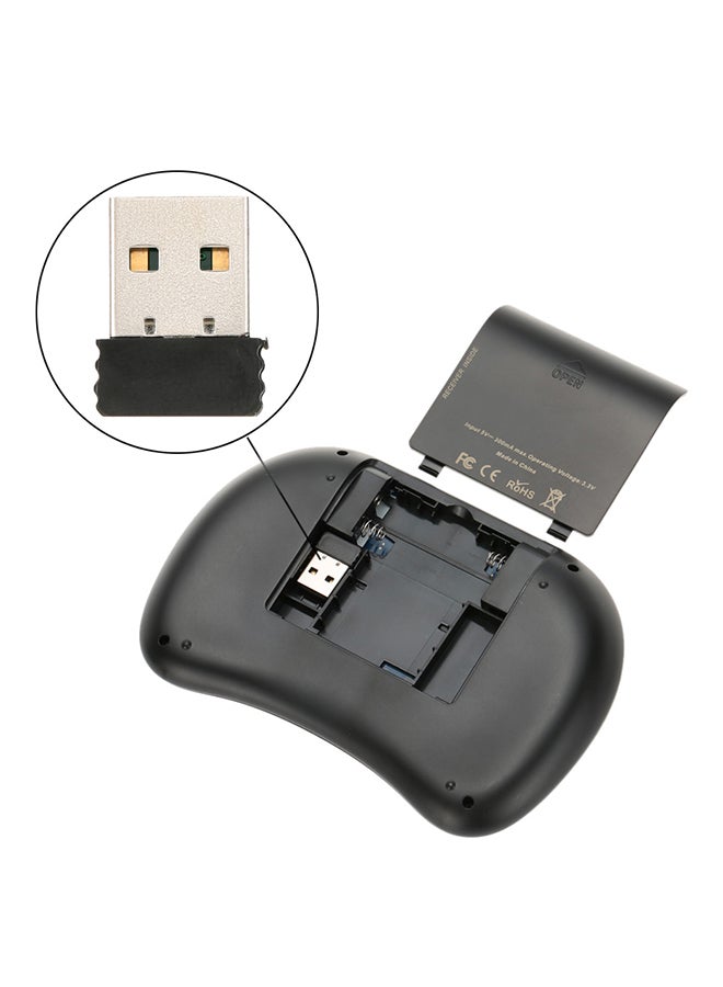 Generic - 2.4G Mini USB Wireless Keyboard Touchpad And Air Mouse Remote Control For Android Windows TV Box Smart Phone Black - Image 1