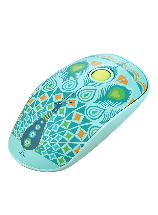 FD V8H Wireless Optical Mouse Green - Image 2