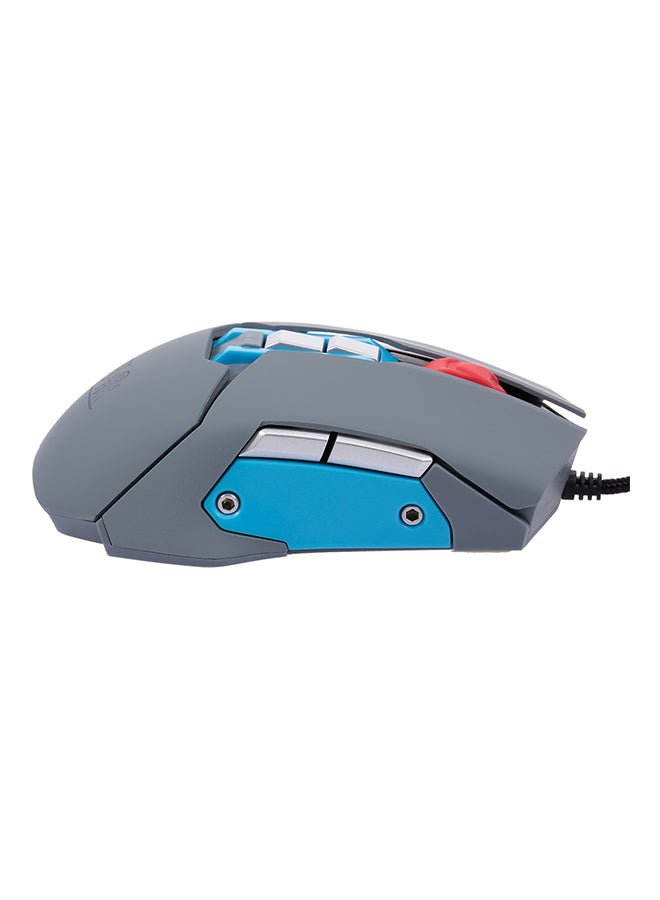 USB Multi Function 9 Programmable Buttons Wired Gaming Mouse For Office Grey