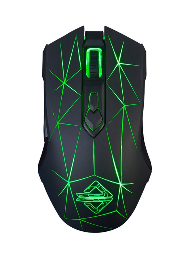 Ajazz AJ52 Backlit Modes Wired E Sport Gaming Mouse Black 