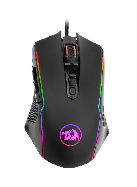 M910 Ranger RGB Gaming Mouse with Optical Sensor 8000 DPI, Comfortable Grip, 9 Programmable Buttons - Multicolor
