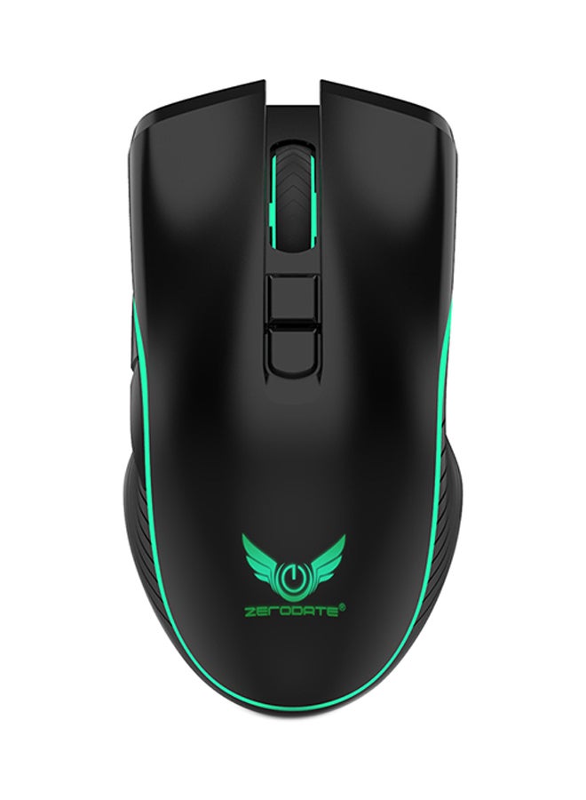 زيروديت ماوس ألعاب T26 صغير لاسلكي بنطاق 2.4 جيجاهرتز قابل للشحن وملائم للحمل أسود - Image 1