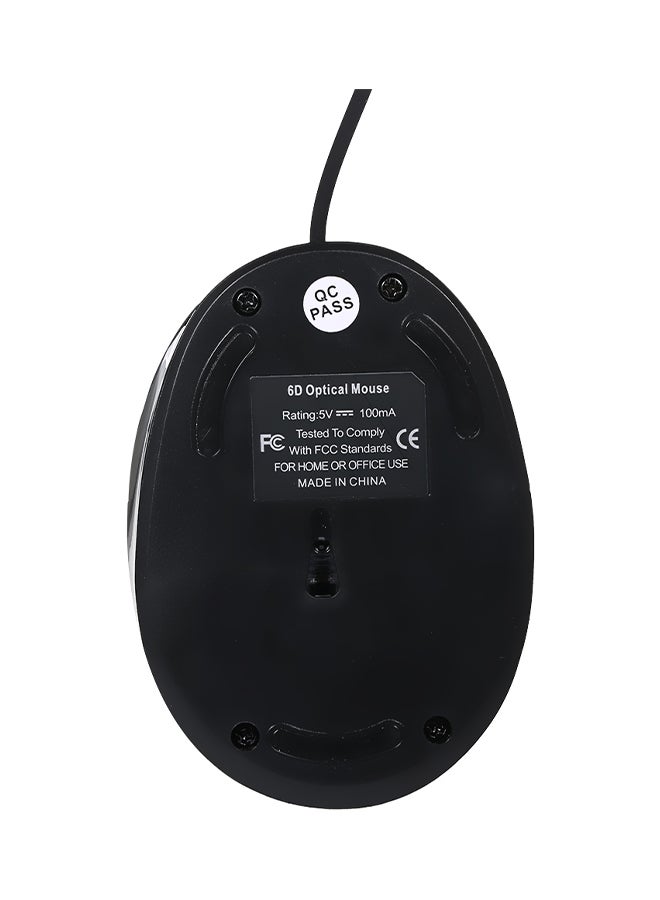 Optical Vertical Wired Mouse Purple - Image 2