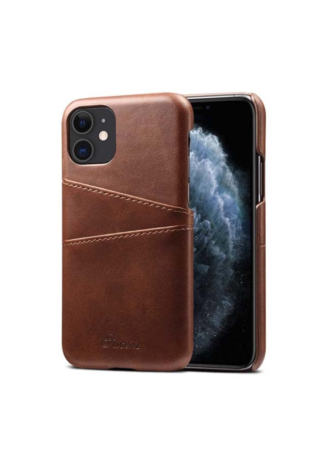 TOEON - Protective Case Cover For iPhone 11 Brown - Image 1