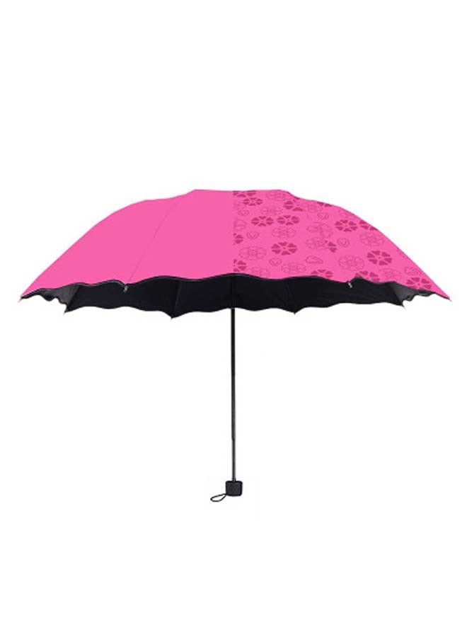 Anti-Uv 3 Fold Umbrella Rose Red