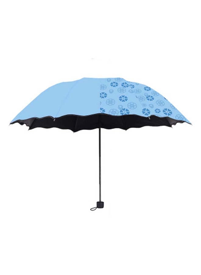 مظلة قابلة للطي مضادة للأشعة فوق البنفسجية أزرق