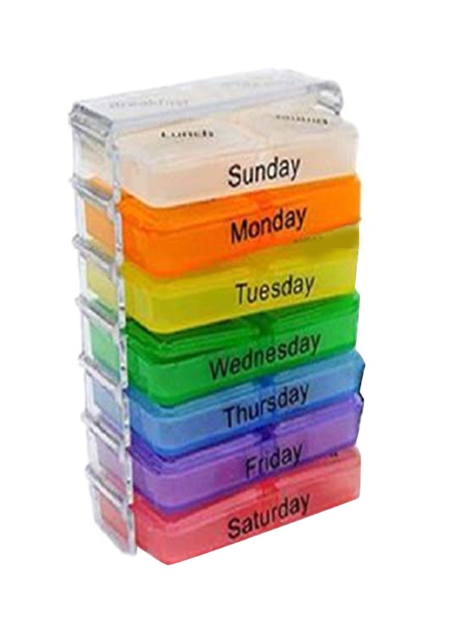 7 Day Weekly Medicine Tablet Box Dispenser Organizer Case - Image 1