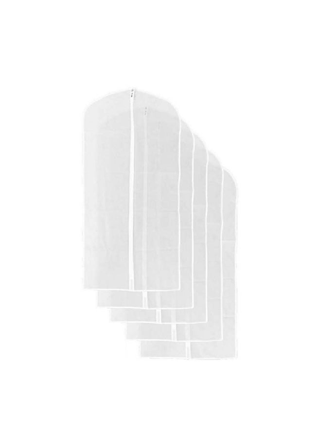 Generic 5-Piece Garment Cover Bag White 60x80cm  - Image 1