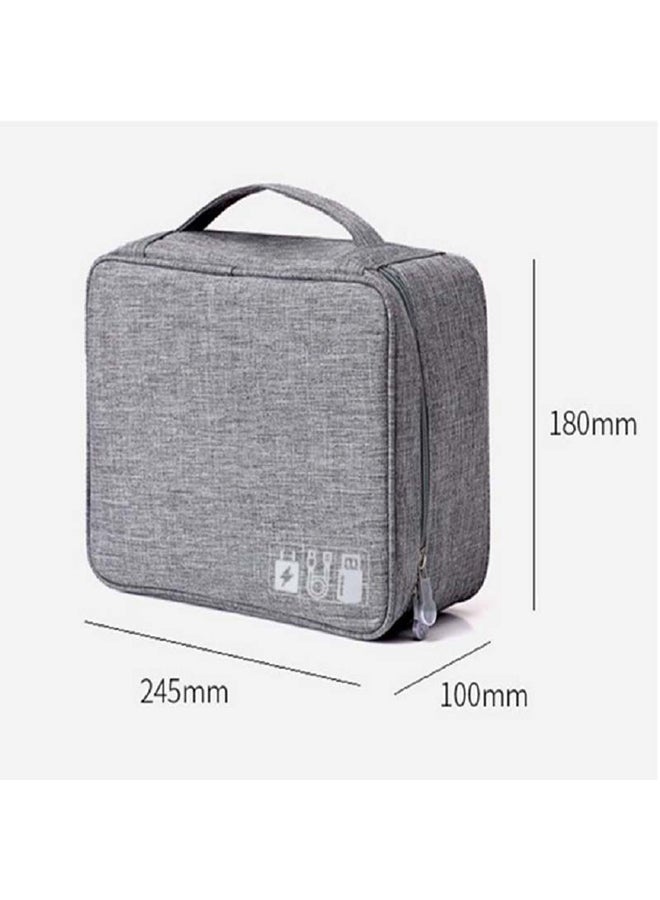 Multifunction Waterproof Storage Bag Grey 24x10x18cm - Image 2