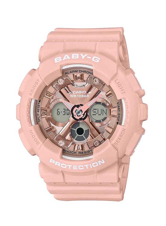 Baby-G - Women's Rubber Analog+Digital Wrist Watch BA-130-4ADR - Image 1