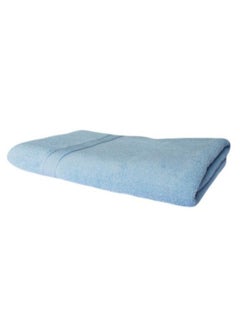 Generic Rectangular Solid Pattern Bath Sheet Blue 80 x 160cm  - Image 2