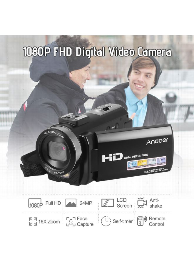أندوير كاميرا فيديو HDV-201LM رقمية بدقة عالية الوضوح 1080P مع إكسسوارات  - Image 2