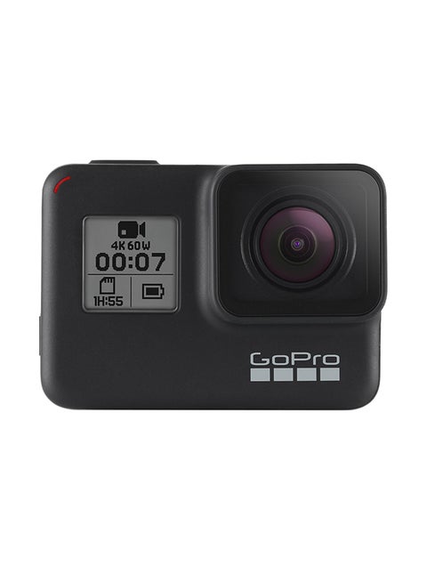 Hero7 Sports Digital Action Camera Black with 12MP, 4K60/1080p240 video resolution  8x Slo-Mo Wi-Fi + Bluetooth GPS Enabled Water Resistant