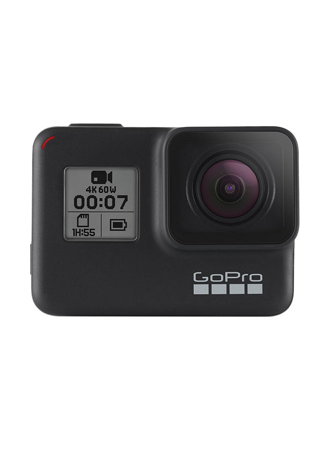 Hero7 Sports Digital Action Camera Black with 12MP, 4K60/1080p240 video resolution  8x Slo-Mo Wi-Fi + Bluetooth GPS Enabled Water Resistant