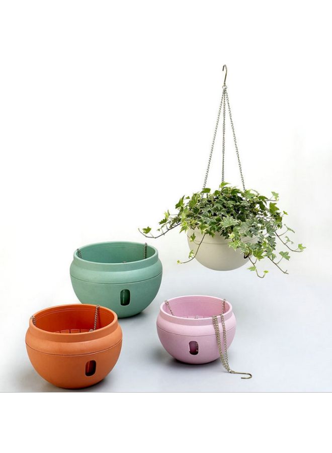 أصيص زهور من البلاستيك بسلسلة للتعليق متعدد الألوان 23.2 x 15.7Ø³Ù†ØªÙŠÙ…ØªØ± - Image 2