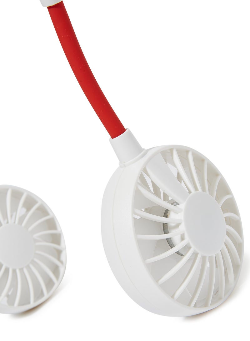 دي بلو مروحة تبريد رياضية قابلة للارتداء مناسبة للأماكن الخارجية 111339 أبيض/أحمر - Image 3