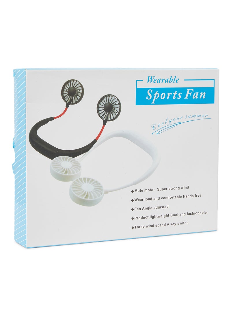 دي بلو مروحة تبريد رياضية قابلة للارتداء مناسبة للأماكن الخارجية 111339 أبيض/أحمر - Image 4