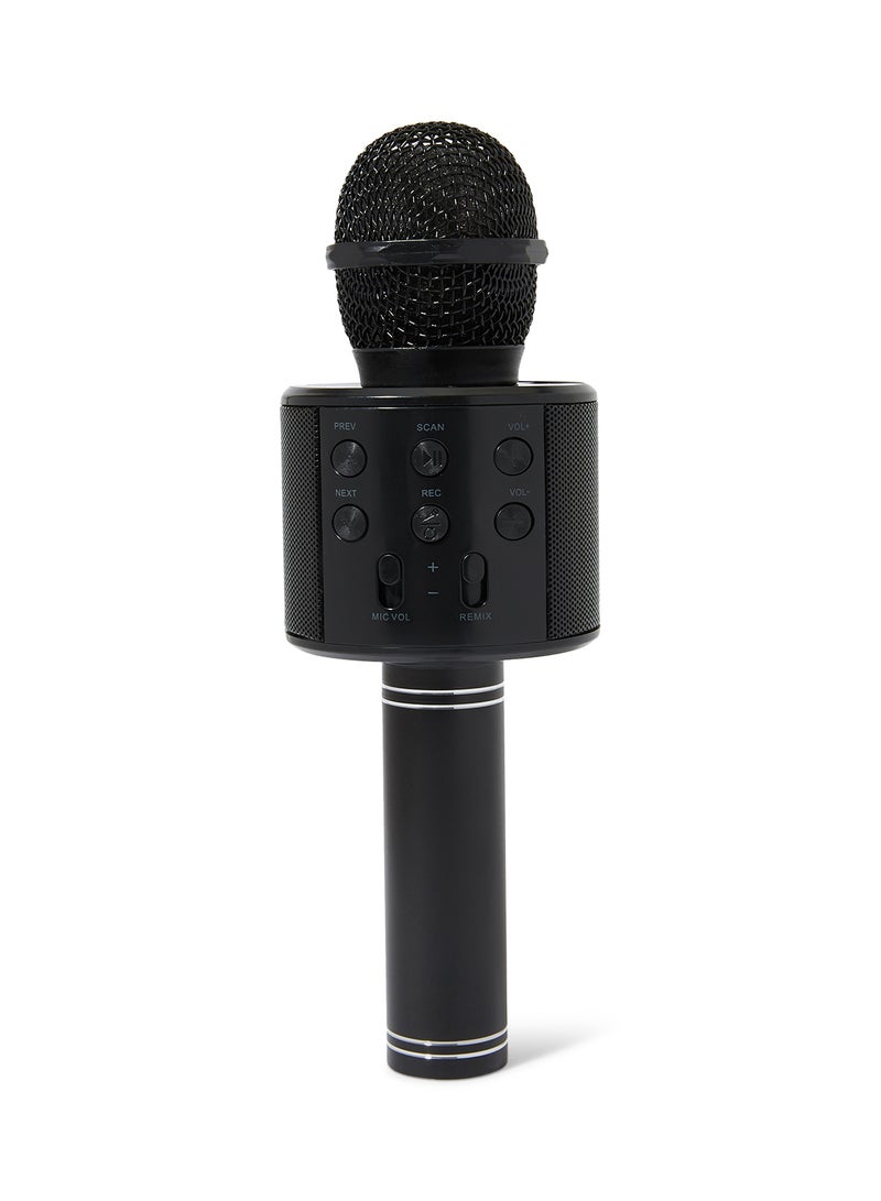 Bluetooth Wireless Handheld Karaoke Microphone WS-858 Black  - Image 1