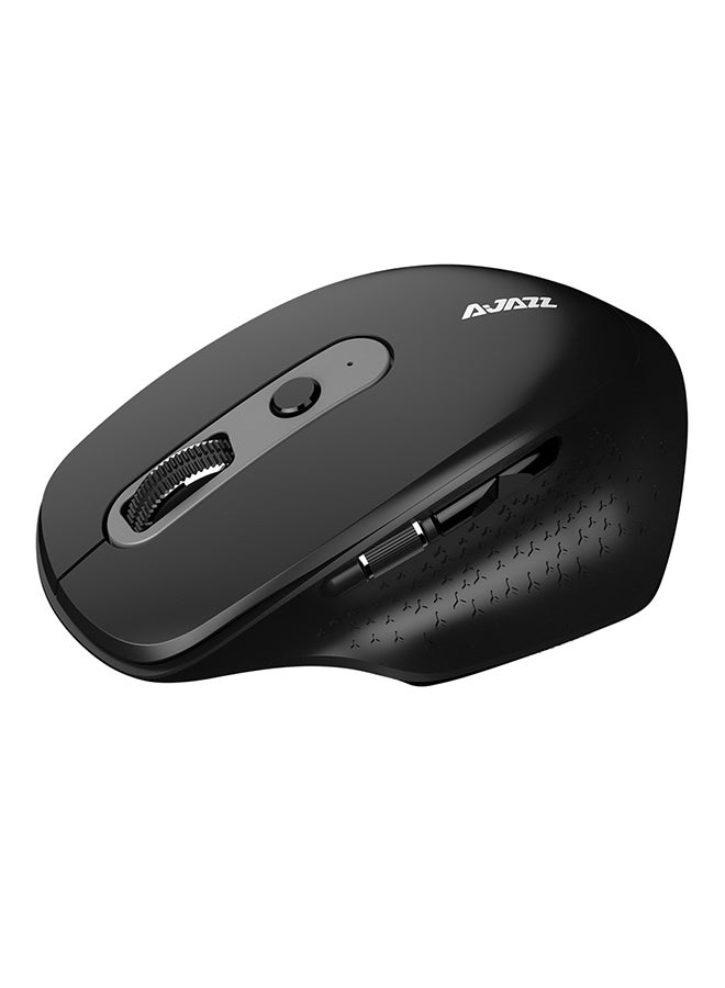 Ajazz I660T Rechargeable Multi-Mode Wireless Mouse Black  - Image 1