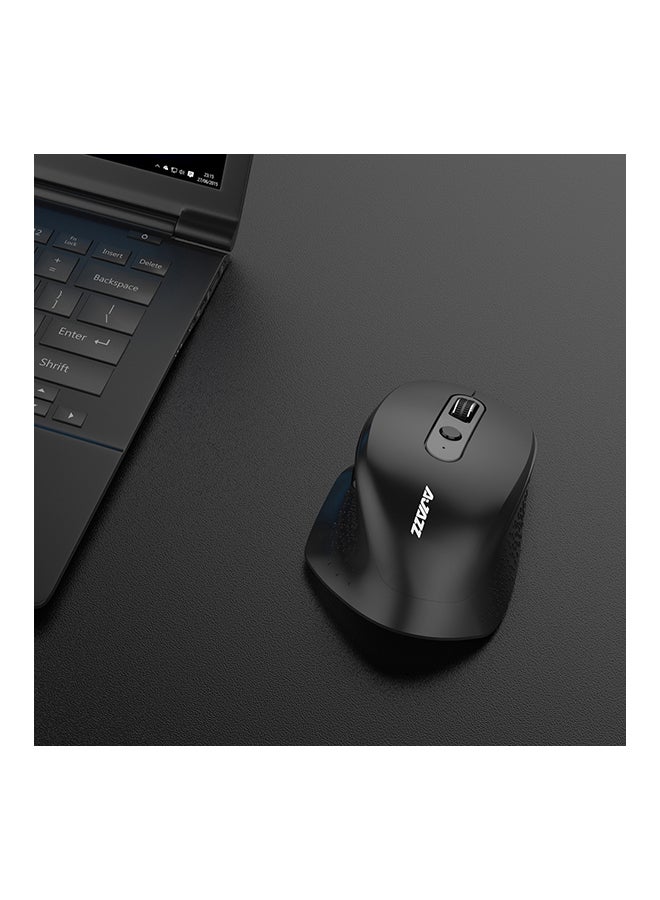 Ajazz I660T Rechargeable Multi-Mode Wireless Mouse Black  - Image 3