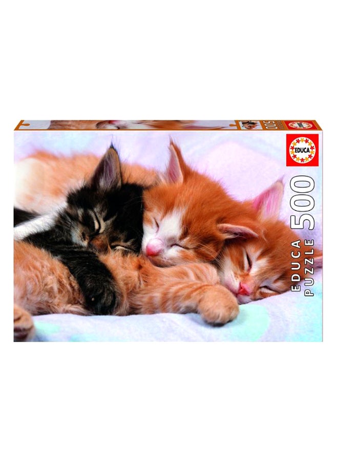 ايديوسا لعبة تركيب الصور المقطعة على شكل قطط صغيرة مكونة من 500 قطعة - Image 1