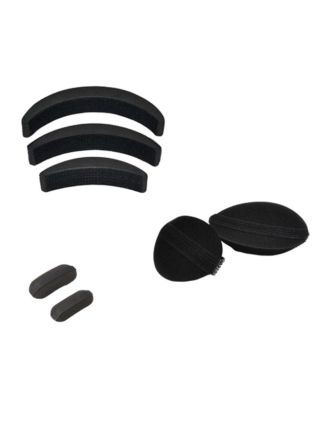OUT OF BOX 7-Piece Hair Puff Volumizer Set Black