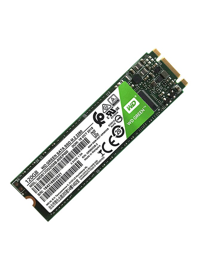 WD - SATA SSD M.2 2280 Solid State Drive WDS120G2G0B Green - Image 1