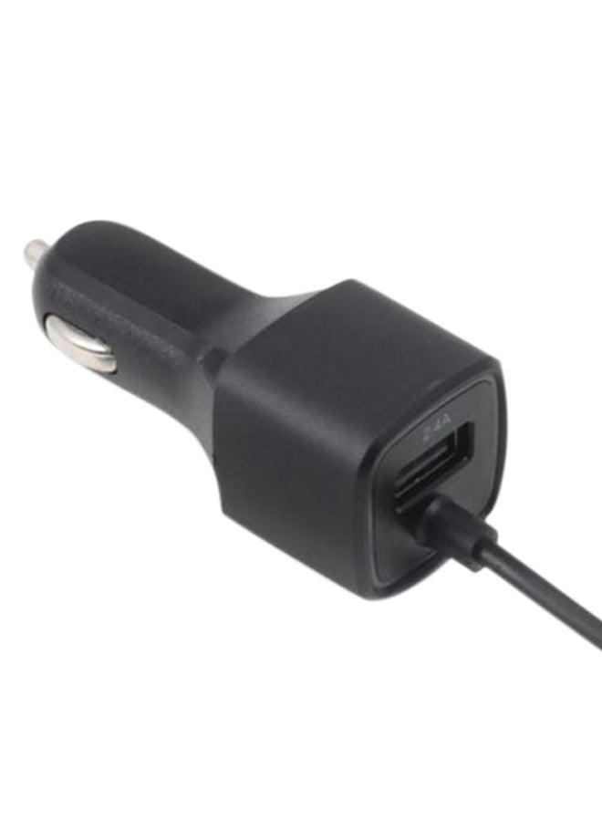 budi Car Charger With USB Port To Type-C Connector Cable For Mobile Phones Black - Image 2