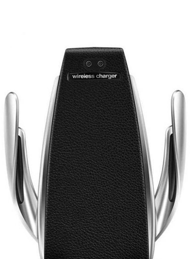 S5 Automatic Clamping Wireless Car Charger With Smart Sensor For Apple iPhone Black/Silver  - Image 2