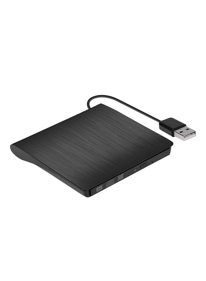 USB Pop-Up External DVD-RW Portable Drive C8992 Black - Image 1