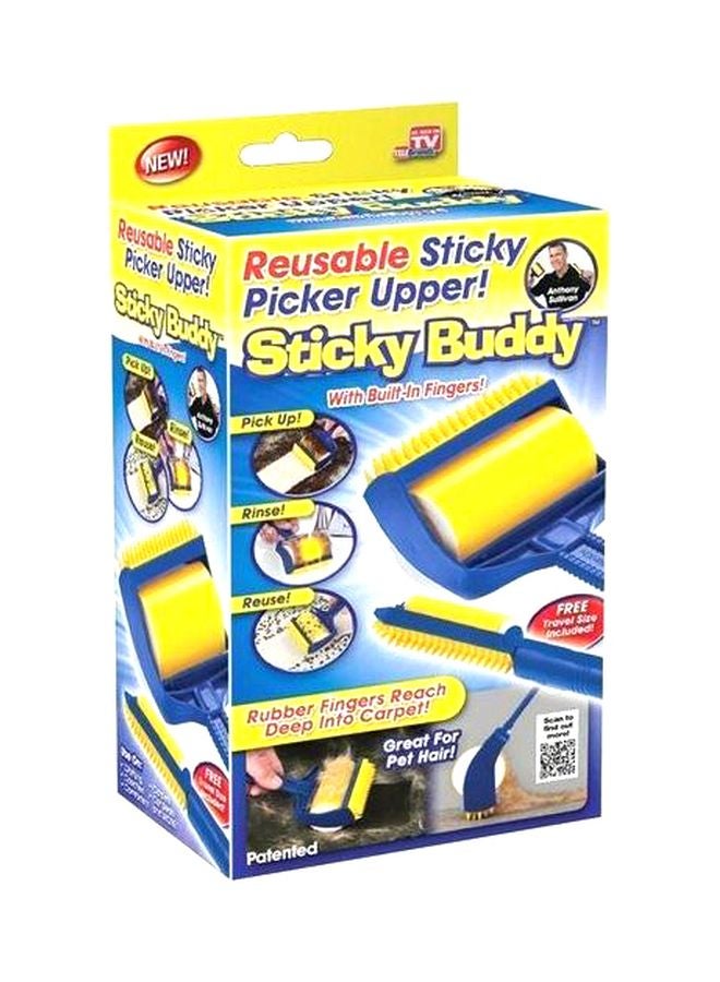 AS SEEN ON TV - Sticky Buddy Reusable Picker Yellow/Blue - Image 1